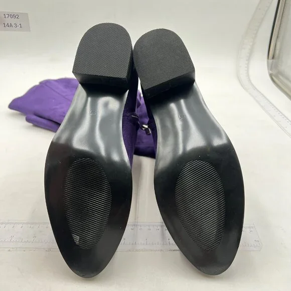 Elegant Purple Heeled Boots for Women - Picture 6 of 6